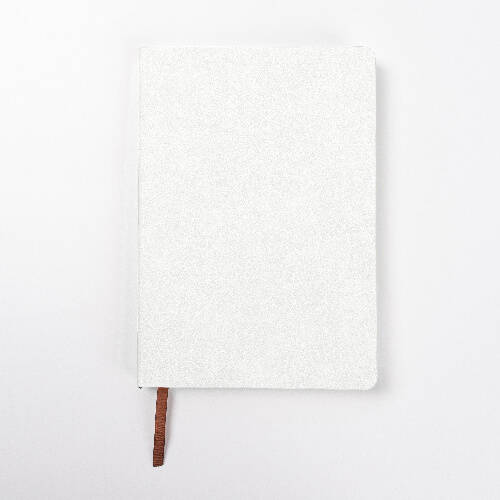 Quaderno A5 con copertina in pelle per sublimazione - bianco