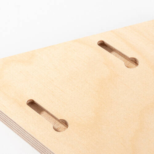 Portafoto triangolare in compensato per sublimazione - 12,7 x 15,2 cm