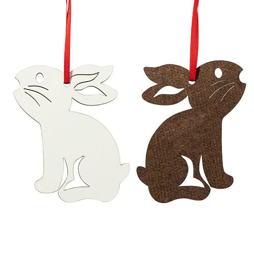 Pendente in MDF su un lato per sublimazione - lepre