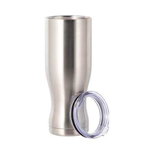 Vetro in acciaio inossidabile da 750 ml per sublimazione - argento