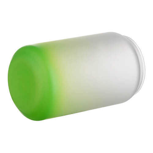 Vetro smerigliato da 400 ml per sublimazione - sfumatura verde