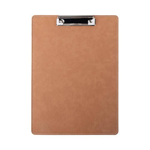 Portablocco in pelle A4 per sublimazione - Marrone