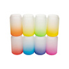 Vetro smerigliato da 400 ml per sublimazione - sfumatura rosso