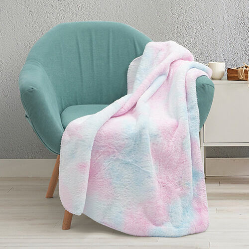 Coperta Minky con fodera in pelliccia sintetica per sublimazione