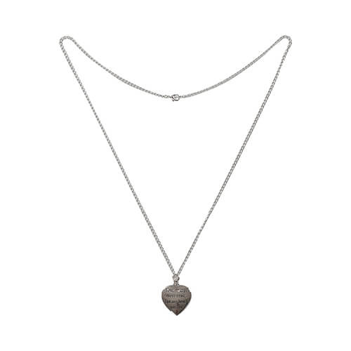 Collana a forma di cuore per sublimazione