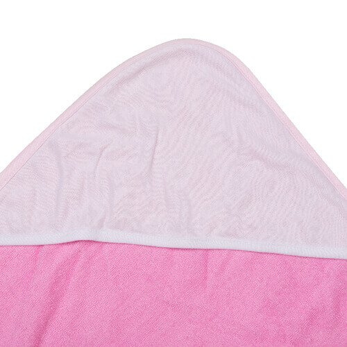 Asciugamano con cappuccio per bambini per sublimazione - rosa
