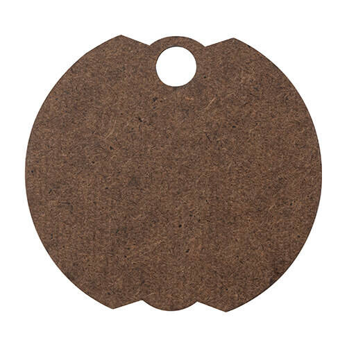 Targhetta con nome in fibra di legno con glitter per tazza da 1200 ml per sublimazione - bocciolo