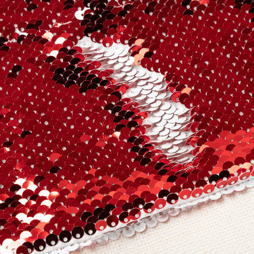 Calzino natalizio con paillettes rosse per sublimazione