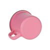 Tazza smaltata da 360 ml per sublimazione - Rosa opaco
