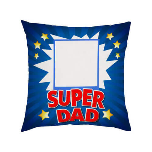 Federa in raso bicolore 38 x 38 cm per sublimazione - Super Papà