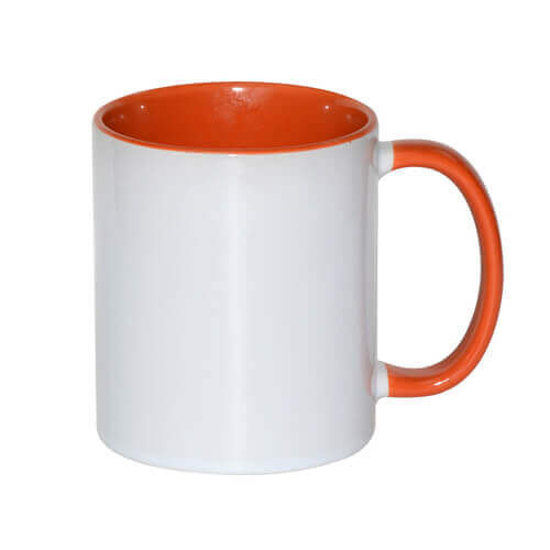 Tazza 330 ml FUNNY arancione Sublimazione Termostampa