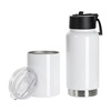 Bottiglia / tazza in acciaio inox 500 ml 2 in 1 per sublimazione - bianco