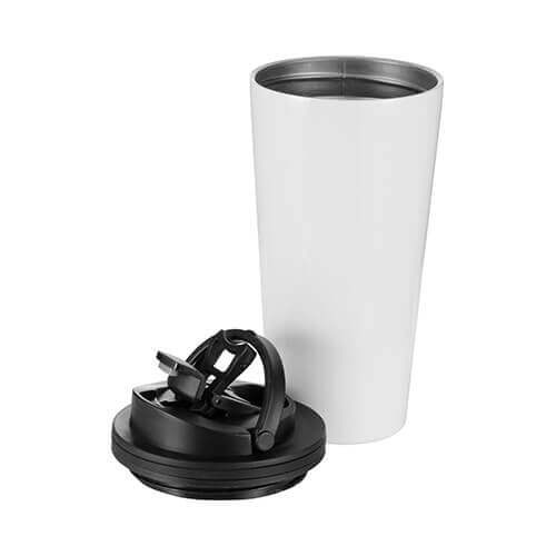 Borraccia termica 480 ml in acciaio Stampa Sublimatica - bianco