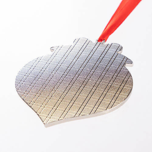 Ciondolo albero di Natale in metallo per sublimazione - ovale