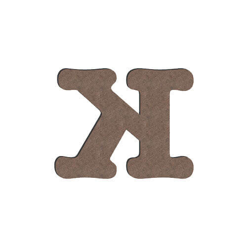 Lettera decorativa da MDF per sublimazione 10 cm K
