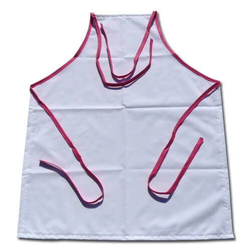 Grembiule PREMIUM bordi rosa per sublimazione di trasferimento termico