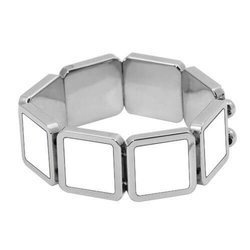 Bracciale con 9 piastrine stampabili per stampa sublimatica   a trasferimento termico