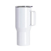 Kubek podróżny 750 ml z rączką ze stali nierdzewnej do sublimacji - biały