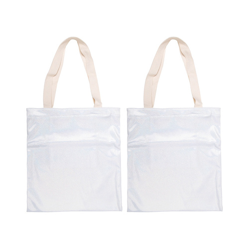 Set di 2 borse per la spesa con stampa glitter