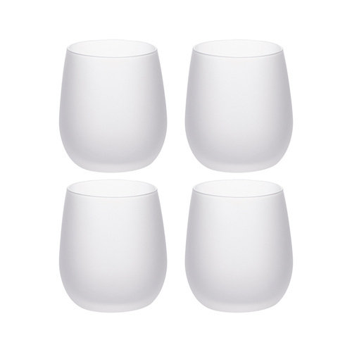 Set di 4 bicchieri da vino 300 ml stampabili