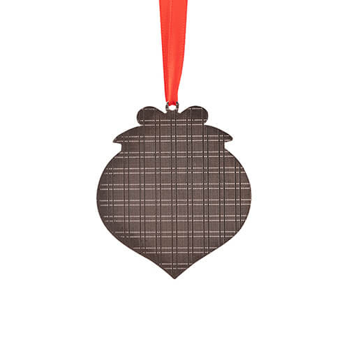 Ciondolo albero di Natale in metallo per sublimazione - ovale