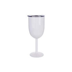 Calice da vino in acciaio inossidabile per sublimazione - bianco