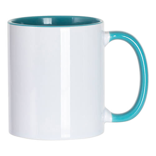 Tazza FUNNY turchese JS Coating per sublimazione