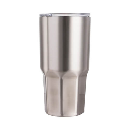 Tazza 990 ml con fondo ottagonale per sublimazione - argento