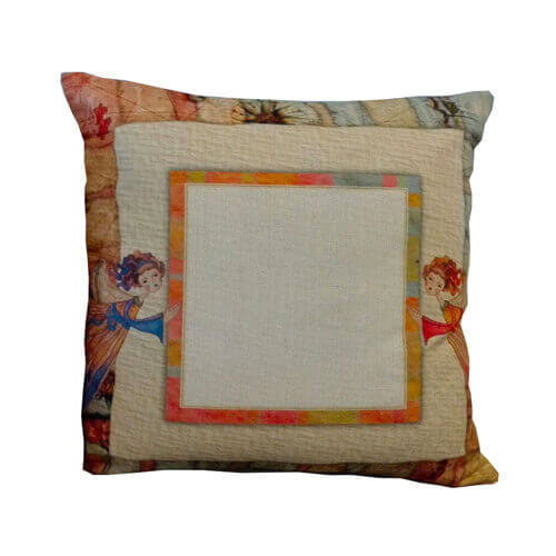 Federa in tela 38 x 38 cm per sublimazione - Angeli