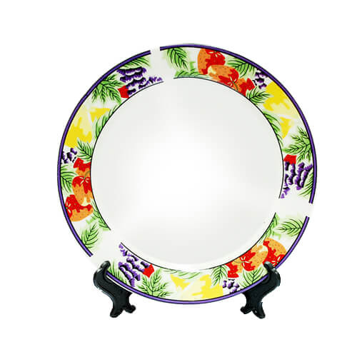 Piatto 18 cm con Supporto Sublimazione Trasferimento termico