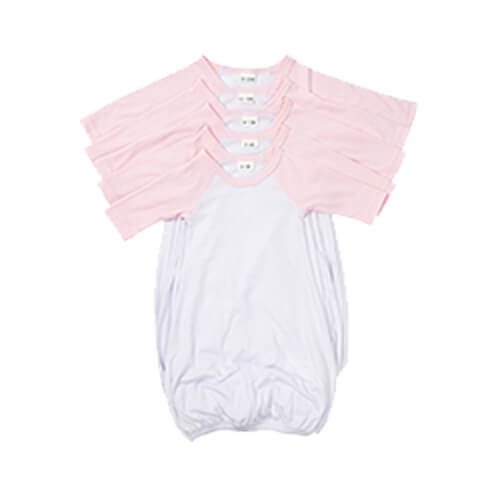 Camicia da notte a maniche lunghe per sublimazione - maniche rosa