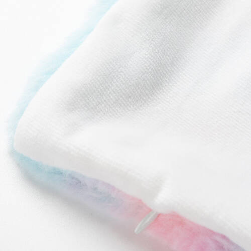 Federa colorata 40 x 40 cm in pile a pelo lungo e microfibra per sublimazione