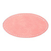 Targhetta ovale in pelle 8,2 x 4,4 cm per sublimazione - rosa