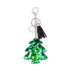 Portachiavi sublimazione - albero di Natale verde