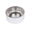 Ciotola per cani in acciaio inossidabile 1900 ml per sublimazione - bianca
