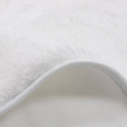 Coperta in microfibra e pile artico con cappuccio per sublimazione - bianca