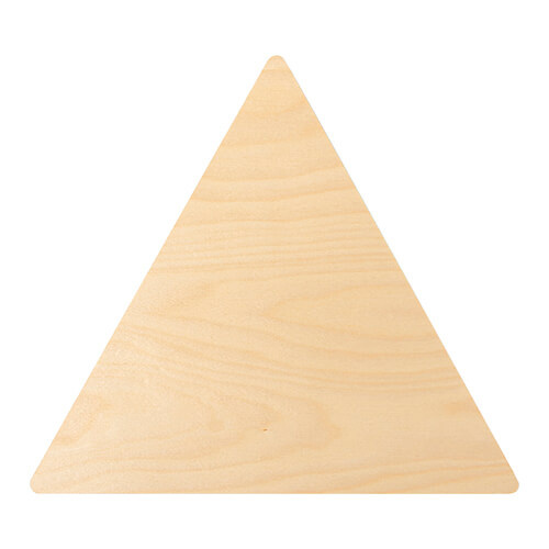 Cornice fotografica triangolare in compensato per sublimazione - 22,8 x 25,4 cm