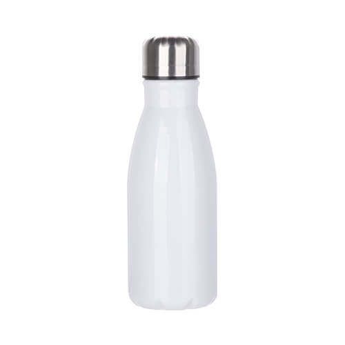 Flacone in alluminio da 450 ml per sublimazione - bianco