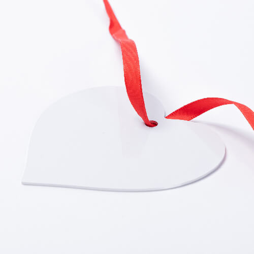 Ciondolo in metallo per sublimazione - cuore