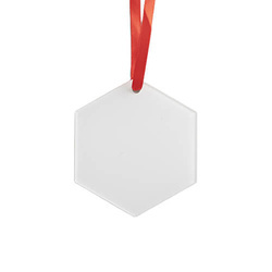 Ciondolo in acrilico da 2 mm per sublimazione - esagono