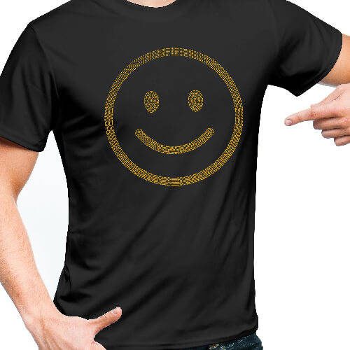 Foglio con zirconi per trasferimento termico - Sorridi