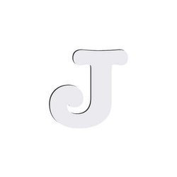 Lettera decorativa da MDF per sublimazione 10 cm J