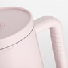 Tazza da viaggio in acciaio inox da 1200 ml con manico e cannuccia - rosa chiaro