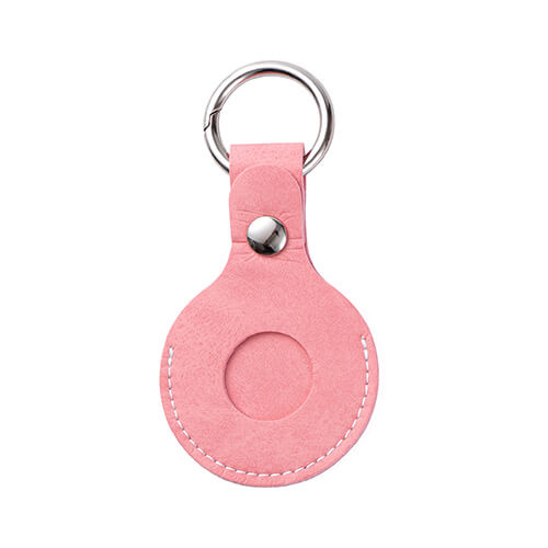 Portachiavi in ​​pelle / custodia AirTag per sublimazione - rosa