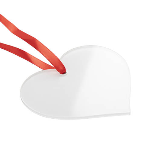 Ciondolo in acrilico da 2 mm per sublimazione - cuore