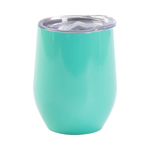 Tazza per vin brulè 360 ml per sublimazione - menta con foro per bere chiuso