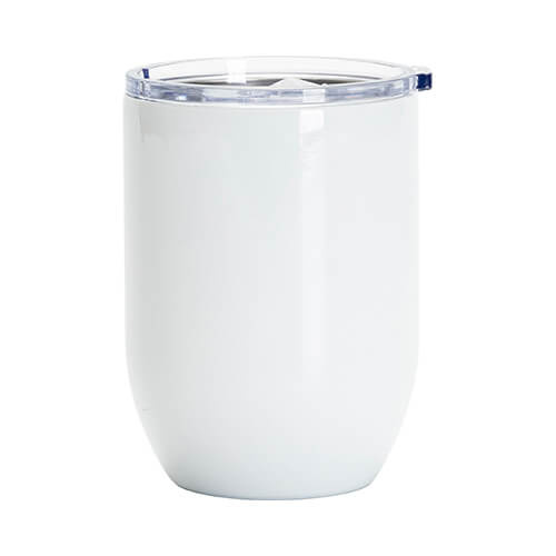 Tazza da vino da 450 ml per sublimazione - bianca