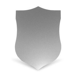 Lamiera di acciaio scudo 21 x 29,7 cm colore argento Sublimazione Trasferimento termico