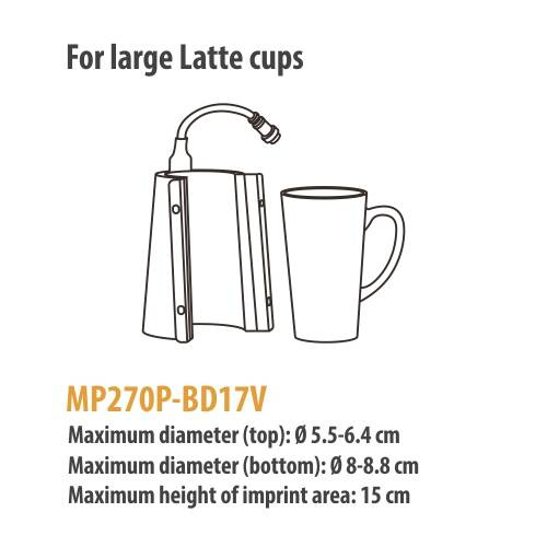 Riscaldatore per tazze da latte grandi per la pressa Elite Pro / Pro Max