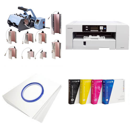Sawgrass Virtuoso SG1000 + Kit stampante per tazze CE-TMP30BL-8IN1 per sublimazione